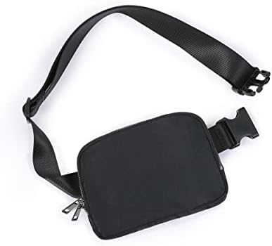 Ododos Double Zip Mini Belt Bolt com cinta ajustável unissex crossbody fanny pack small cient bolsa para exercícios ao ar