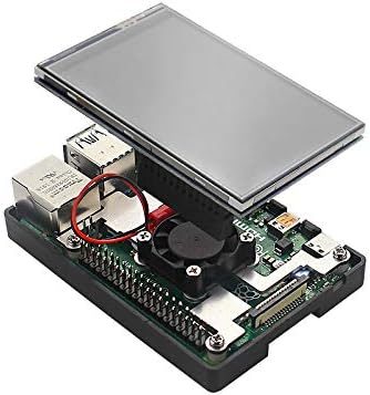 [Acessórios OEM] Ventilador de resfriamento de framboesa Pi com moldura de moldura térmica de moldura de metal para Raspberry Pi