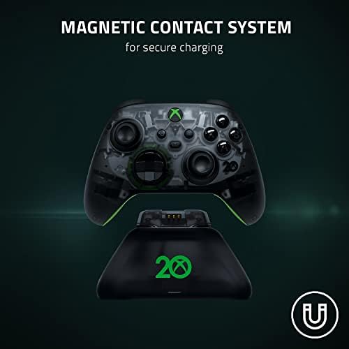 Razer Universal Charging Stand para Xbox Series X | S: carregamento seguro magnético - combina perfeitamente com o 20º aniversário