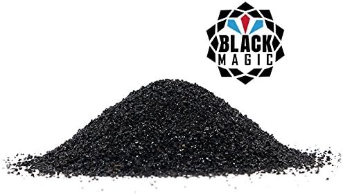 Black Magic Coal Slag Tamanho: 8-20 grossa para limpeza pesada, perfil profundo, 4+ mil, resultado comercial de explosão