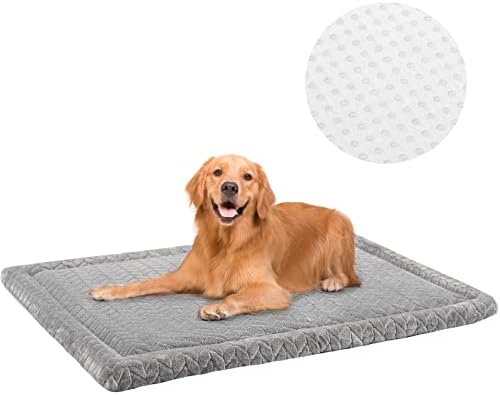BeautyZoo Dog Crate Mat Pad, macio de alta resiliência de espuma de cães Cadeir almofadas de canil com macio ondulado
