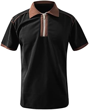 Camisa de camiseta casual de camiseta masculina Camisa de golfe retro Rua ao ar livre Mangas curtas Roupas de impressão de