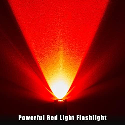 20 PCs lanternas vermelhas lanternas de lanterna de lanterna LED de LED vermelho AA Mini luminária mini -vermelha, lanterna vermelha de tocha vermelha pequena lanterna luz vermelha para a noite de astronomia caça