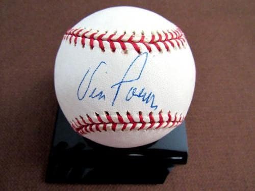 Vic Power 6 x All -Star 7 X GG Indians Twins assinados Auto Vintage Oal Baseball JSA - Bolalls autografados