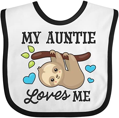 Inktastic, minha tia me ama com a preguiça e corações baby babador