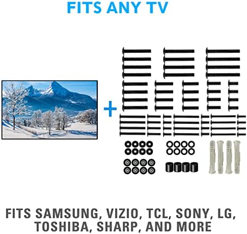 Kit de hardware de montagem na TV MOUNTUP MU0041 E MU0015 Pacote de montagem de parede de parede de TV completo