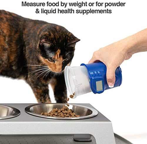 Petfusion Digital Food Scale & Scoop para comida de cachorro seca e comida de gato. Copo de medição de alimentos para