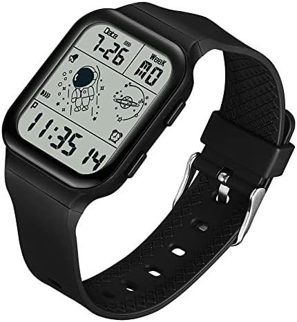 Xczap Unissex Electronic Watches for Men Women 50m Sports Sports Sportswatch Silicone Strap Chronógrafo Relógio Retangular