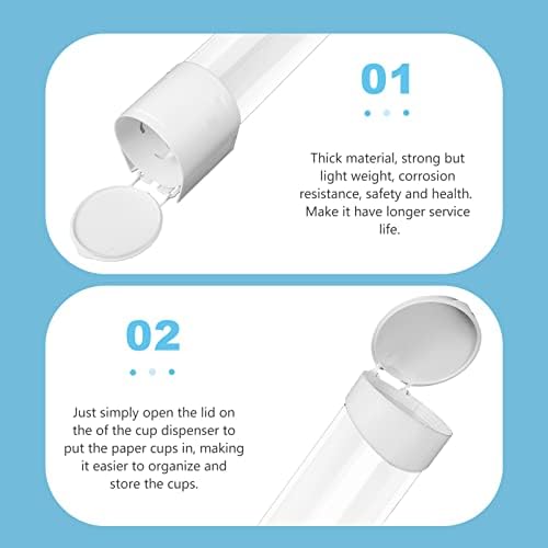 Krivs Rack água para removedor de removedor de banheiro plano Montagem de papel copo de enxaguatório de boca puxada para suspenso montada na pared