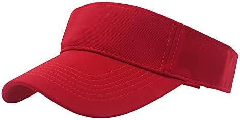 Esporte desgaste de viseira atlética Viseira Sun Ajustável Cap homem Mulheres sol Visor Hat Hat Lightweight Comfort