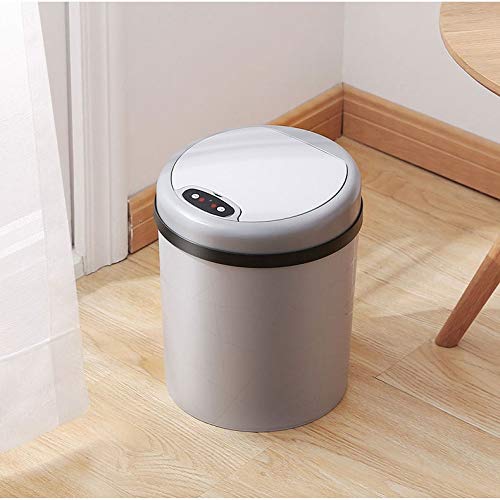 N/um novo lixo de sensor inteligente pode casa sala de estar criativa sala de cozinha banheiro com capa lixo automático
