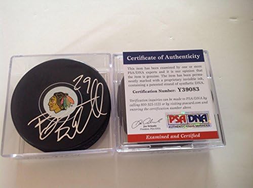 Bryan Bickell assinou o Chicago Blackhawks Hockey Puck PSA DNA CoA autografou um - Pucks Autografado NHL