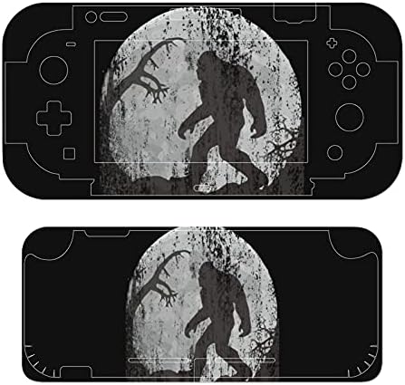 Engraçado Bigfoot Sasquatch Full Moon Game Stick para um adesivo de jogo lindamente padronizado adequado para séries de switch para switch lite