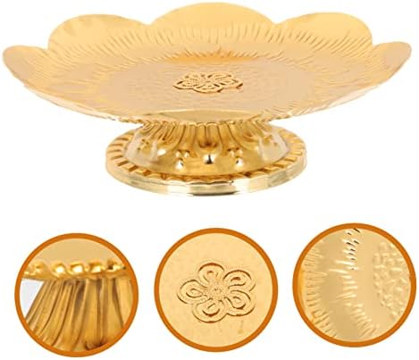 Zerodeko 3pcs bolo de frutas bandeja de bandeja de metal bandeja de metal stands exibição de frutas bandeja de chá de chá de chá de chá de chá de pé com pé de pé de cupcake decorativo cupcake cupcake stand metal