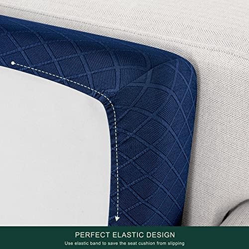 Chun Yi Stretch Diamond Lattice Couch Cushion Tampa adequada para o sofá de polhoa de pilhas, capa de assento de almofada com tecido de spandex rhombus jacquard