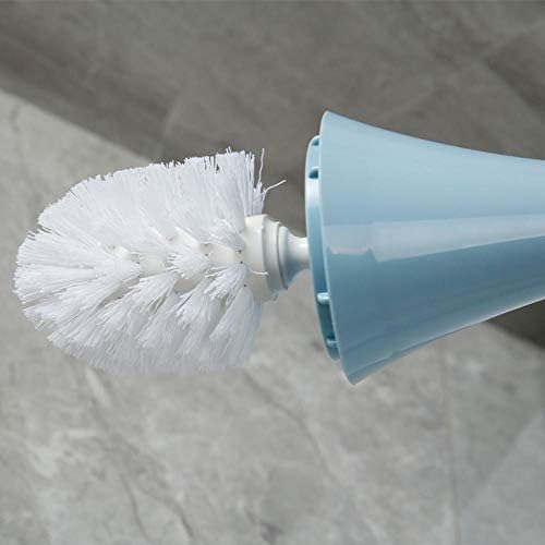 Guojm vaso sanitário escova escova de limpeza do banheiro escova de vaso sanitário plástico com limpeza de suporte, alça longa Minza