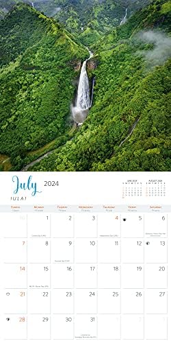 Havaí de cima - 2024 Deluxe Wall Calendar - Vista para os olhos de um pássaro