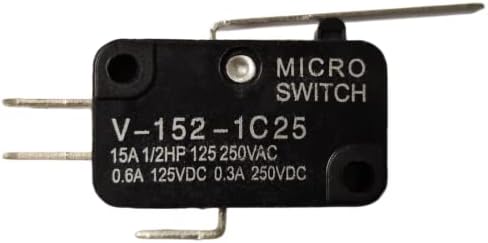 Szliyands 10-Pack V-152-1C25 Micro limite miniatura interruptor momentâneo SPDT Snap Ação da dobradiça Tipo de alavanca
