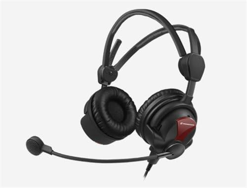 Sennheiser HMD 26-II-600-X3K1 fone de ouvido de transmissão, impedância de 600 ohm, microfone dinâmico de 600 ohm, microfone