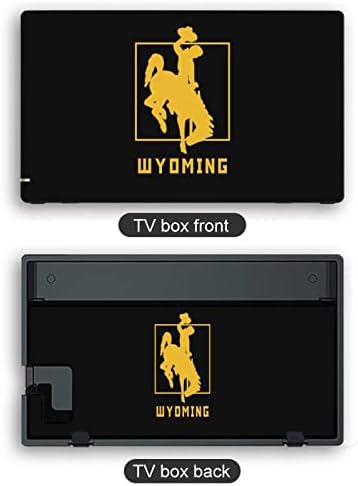 Adesivo de troca de bandeira Wyoming Basta padrão de abramento de pele completo para Nintendo Switch para interruptor