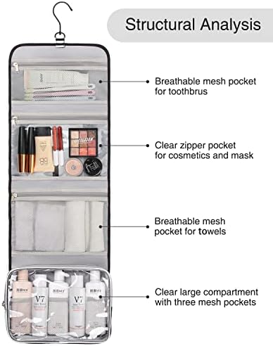 Transportar viagens para pendurar saco de higiene pessoal para homens kit de viagem saco de barbear saco de maquiagem de saco de