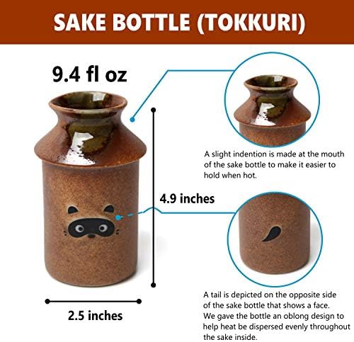 Conjunto tradicional de cerâmica japonesa - conjunto de saquê de cerâmica requintado - conjunto de saquê japonês - cerâmica japonesa