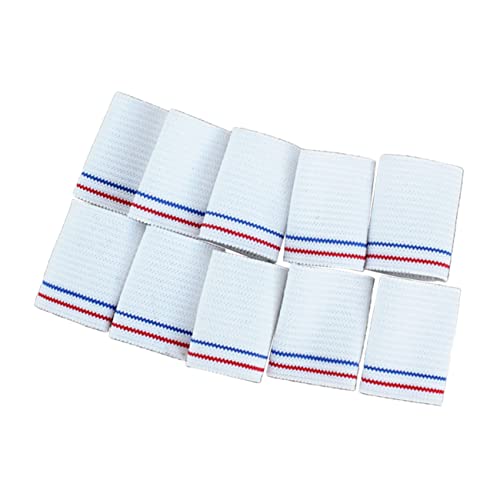 Besportble 20pcs elástico titão de dedo manga de mão de manga de dedo dedo Salva de tala Sports Sports Mangas de dedo Mangas de dedo Pequeno Caso de proteção de dedo Caso de proteção Branco