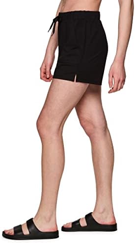 RBX Mulheres ativas leves femininos respiráveis ​​relaxados French Terry Athletic Walking Shorts