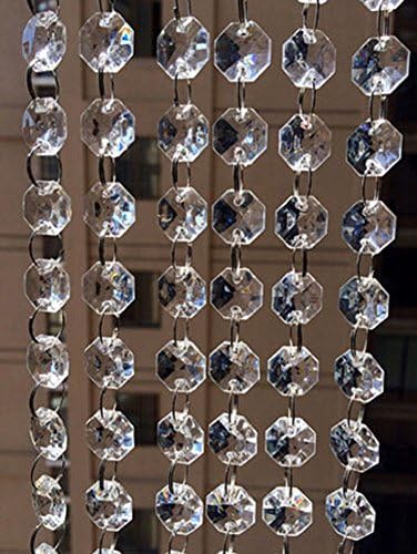 33/100 pés transparentes de acrílico de cristal de guirlanda lustres pendurados para pendurar suprimentos de casamento