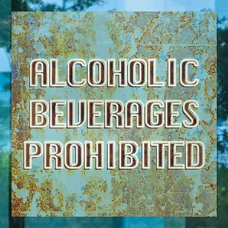 CGSIGNLAB | Bebidas alcoólicas proibidas -Ghost envelhecidas Janela ABAIXO | 24 x24