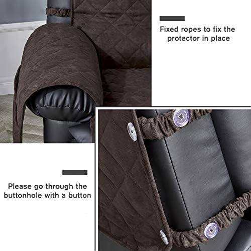 Capa de cadeira de reclinável de stonecrest - Casagem de reclinável microsteued Reclinner para animais de estimação, capa de