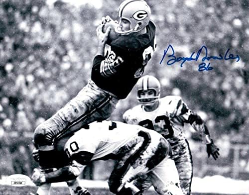 Boyd Dowler assinou autografado 8x10 Photo Packers Catch vs. Browns JSA AB54569 - Fotos autografadas da NFL