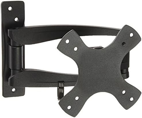 MONOPRICE 108095 SILTE ESTÁVEL FILL MOTIONAR ATRICULAÇÃO DE TV ARTICULAÇÃO SUPORTE DE MONTAÇÃO DE PAREDE DE TV - Para TVs de 13 a 27 em peso máximo de peso 33lbs Faixa de extensão de 1,8in a 3,9in VESA Padrões de até 100x100 Ul certificado, preto, pequeno