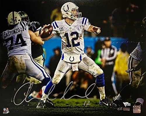 Indianapolis Colts Andrew Luck assinou 16x20 Foto Le 8/25 Fanatics Panini Holo - fotos autografadas da NFL