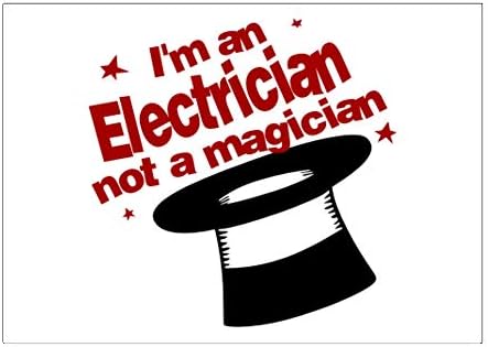 Teeburon Eu sou um eletricista, não um pacote de adesivos mágico x4 6 x4