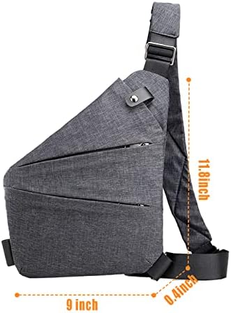 Saco de esteira de aversão para mulheres ou homens, bolsa flexível leve e confortável, mochila lateral para crossbody para