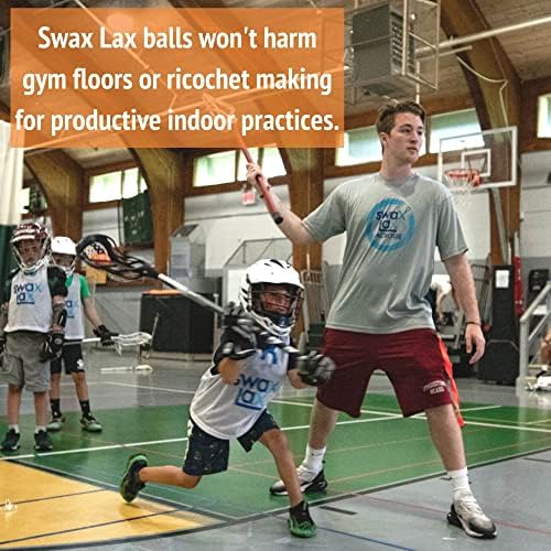 Bola de treinamento de lacrosse de LAX LAX - Prática ao ar livre interna menos salto e rebotes