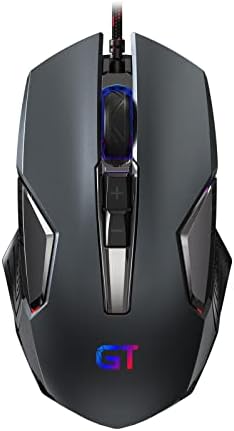 RACEGT GAMING MOUSE RGB RGB PC GAMING REDES, LUCHO DE BACELAÇÃO DE 4 CORES, MOUSE ERGONONIC Optical Computer Wired com