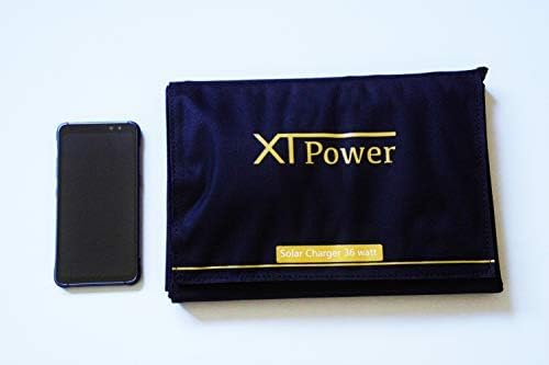 XTPOWER SP36 Carregador solar dobrável 36W Charge celular Tablet Power Power iPhone iPad Samsung e USB Dispositivos Painel solar