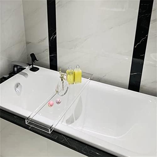 Jkuywx acrílico transparente banheira de banheiro banheira de banheira Bandeja de armazenamento de telefone celular