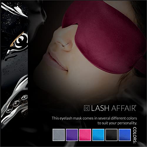 Lash Affair 3D Máscara ocular para extensões de cílios adormecidos, protetor de cílios Máscara de sono noite moldada, cobertura de máscara com contornos, confortável e leve, rosa