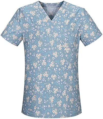 Mulheres Scrubs Top, Mulheres de manga curta Tamas de deco