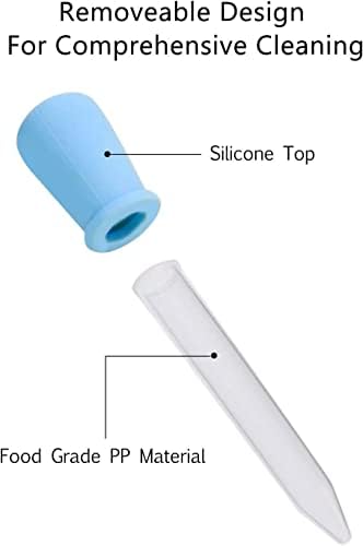 5ml de medicamento líquido líquido silicone lixo Plástico Grootper sem silicone BPA e pipetas de plástico, 12 pacote