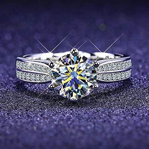 2023 Feminino de Zircônia Bling Diamante Red anel de noivado anel de casamento 24 anéis brilhantes