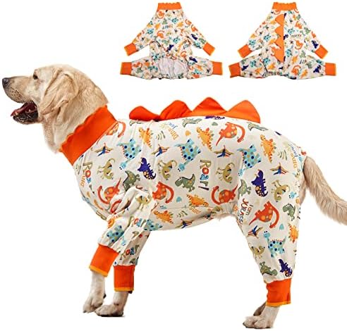 LOVINPET Big Dog Onesie, pijamas grandes de cachorro, anti -lambida, pós -cirurgia Recurros