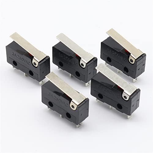 Interruptor de balancim Hikota 10pcs interruptor limite, 3 pinos n/o n/c todos os novos 5A 250VAC KW11-3Z Micro switch