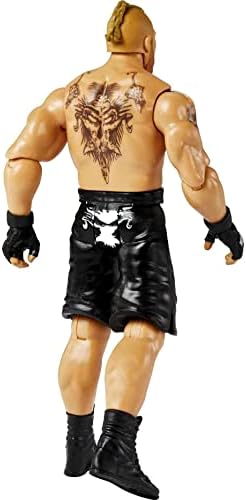 Mattel WWE Brock Lesnar Basic Action Figura, 10 pontos de articulação e detalhes parecidos com a vida, colecionável