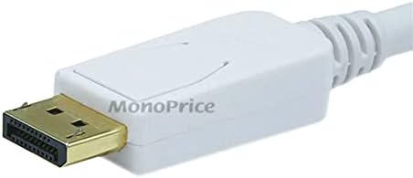 Monoprice 6ft 28AWG DisplayPort para DVI Cable - White