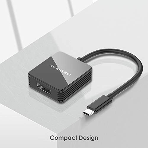LENTÇÃO USB C para exibir o adaptador compatível 2020- MacBook Pro 13/15/16, novo iPad Pro/Mac Air/Surface, Chromebook, Samsung