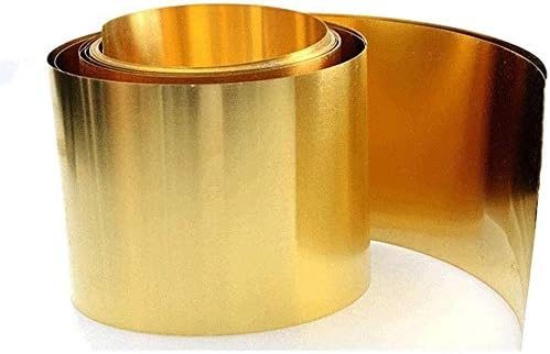 Nianxinn Brass Metal Metal Placa de folha fina 0,8 mm x 200 mm x 500 mm Folha de cobre puro